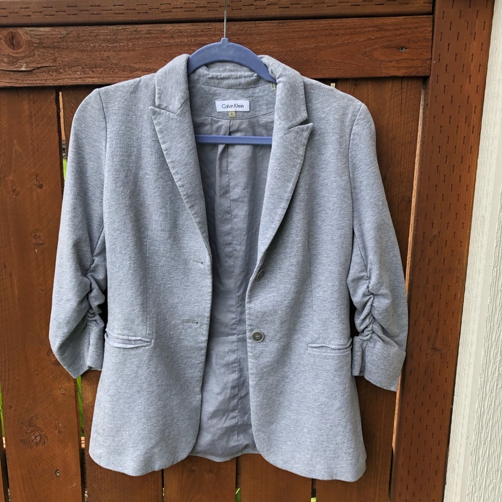 Calvin Klein 3/4 Sleeve Blazer